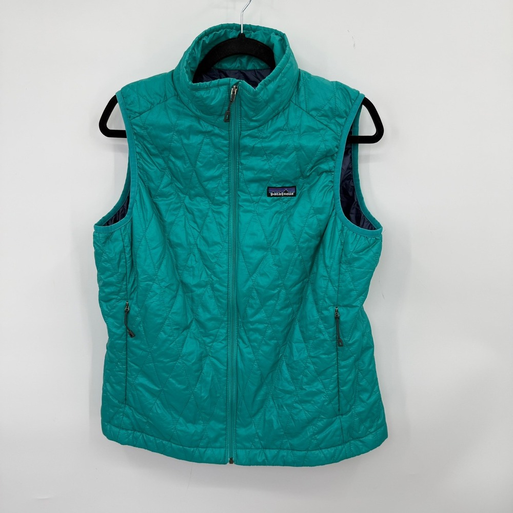 Patagonia Nano Puff Vest Women L Quilted Primaloft Gorpcore Utility Outdoor